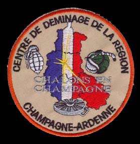 Ecusson de centre de déminage de Chalons en Champagne